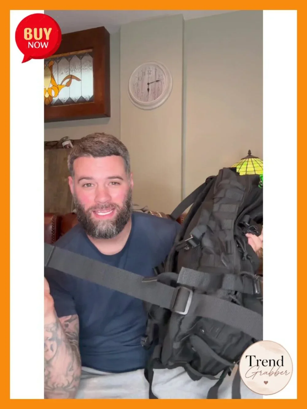 50L Tactical Backpack Military Molle Rucksack Heavy Duty Rip-Stop for Travel